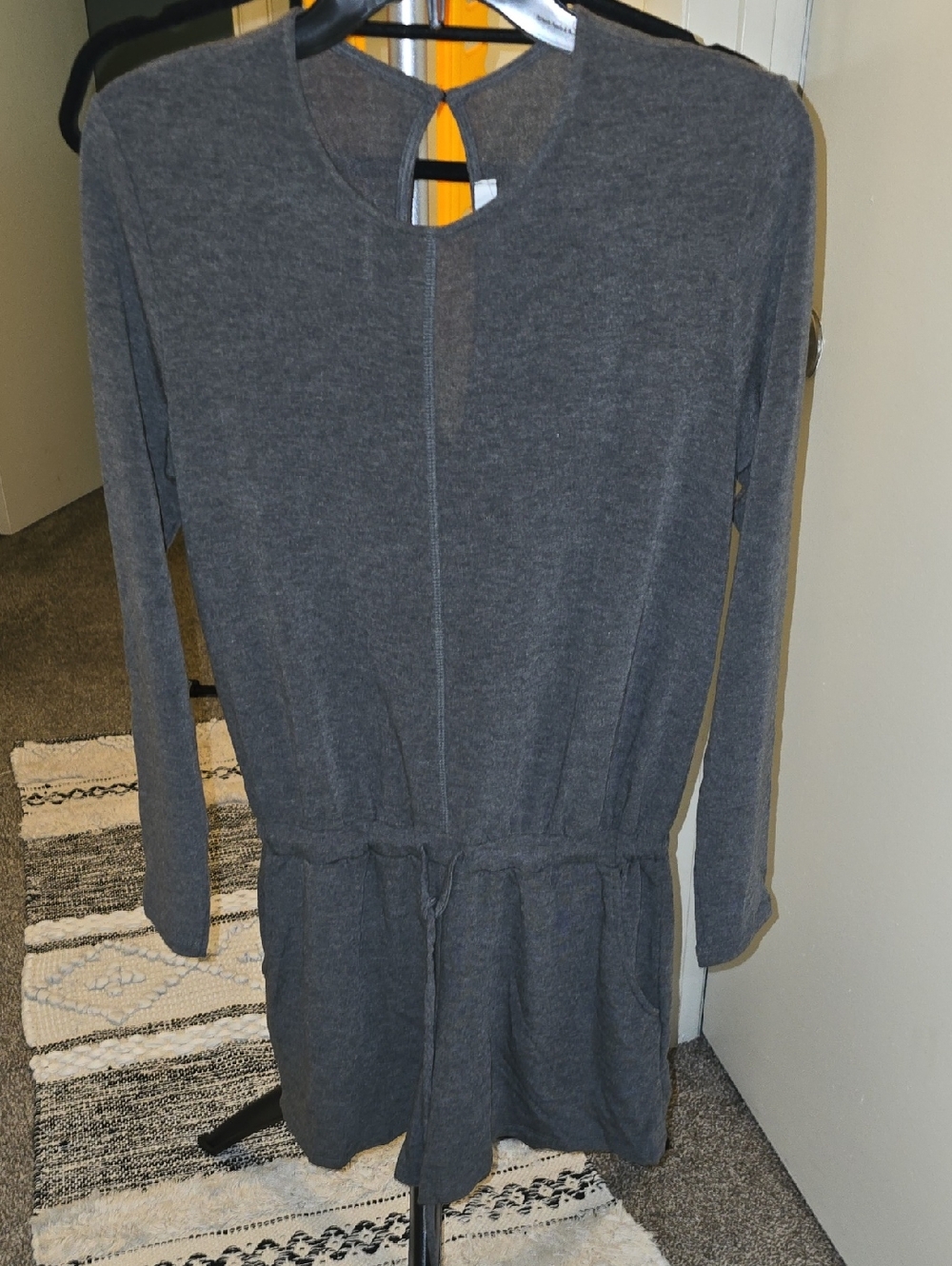 $5 - MUST BUNDLE - NWOT Cherish Charcoal Gray Knit Romper
